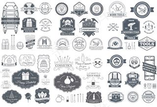 时尚商务标签,免抠元素,背景元素