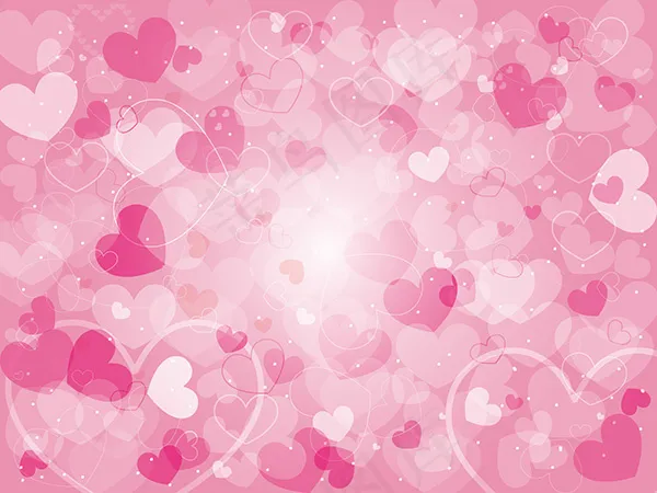 粉色爱心背景eps,ai矢量模版下载