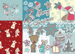 圣诞节装饰标贴