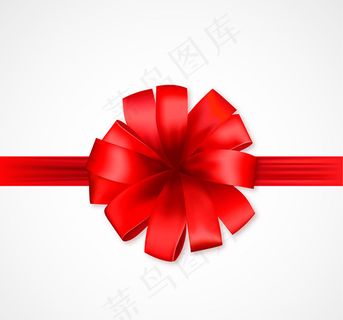 红色丝带花
