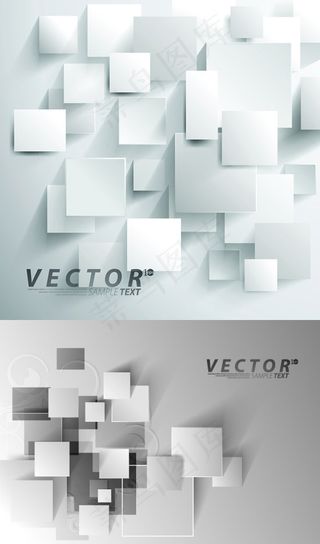 立体方形背景