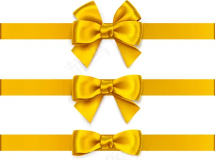 黄色蝴蝶结丝带