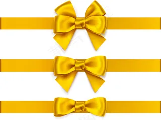 黄色蝴蝶结丝带