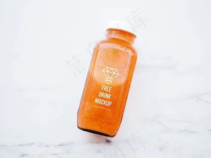 玻璃瓶logo样机