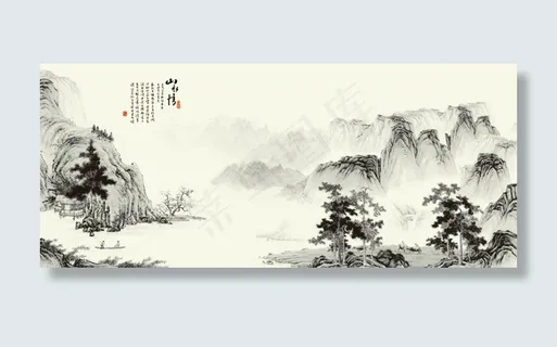 中国风水墨山水画 中国风水墨山水画
