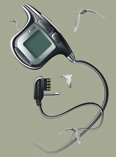 矢量sony线控cdr矢量模版下载