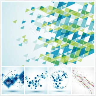 几何图形组合背景