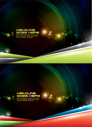 镜头光晕星空背景,背景元素