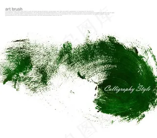 墨绿斑驳彩墨
