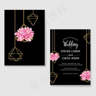 花朵婚礼邀请函