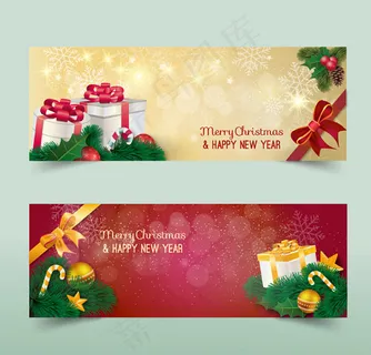 圣诞节横幅设计