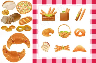 糕点矢量素材