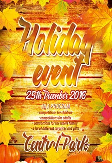 秋季派对活动海报