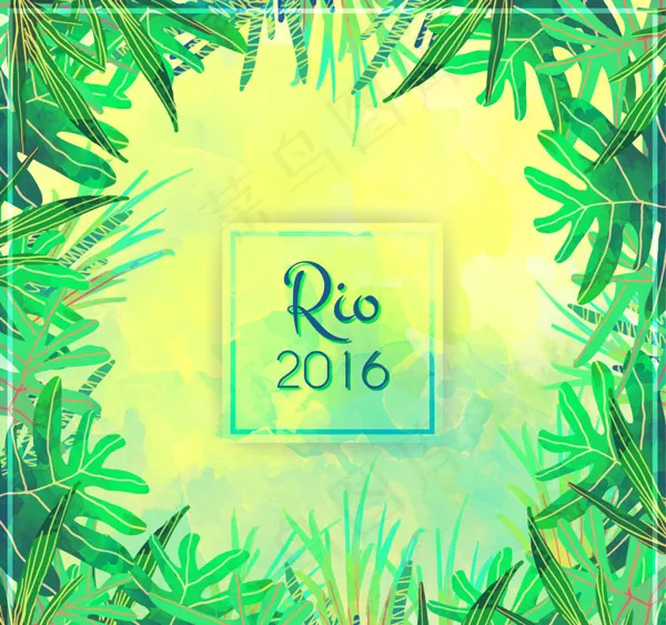 2016巴西风格背景ai矢量模版下载