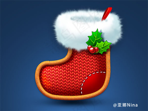 圣诞节袜子图标