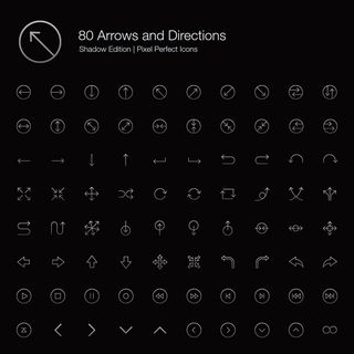 箭头小图标集合,免抠元素
