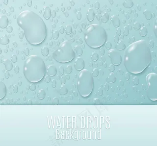 逼真水珠背景