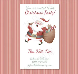 圣诞老人派对邀请