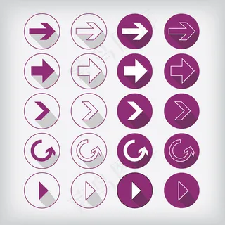 箭头图标矢量,免抠元素