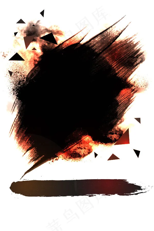 黑色水墨背景图ai矢量模版下载