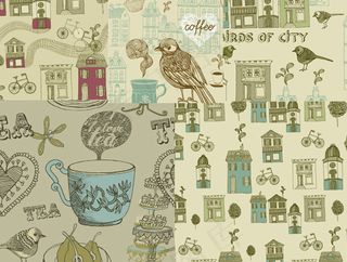 线描背景矢量,背景元素