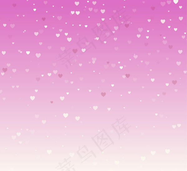 粉色爱心背景ai矢量模版下载