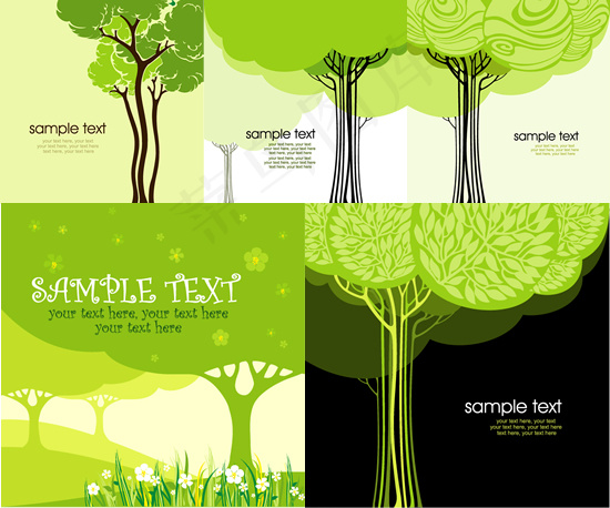 缤纷野花绿树海报