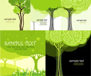 缤纷野花绿树海报