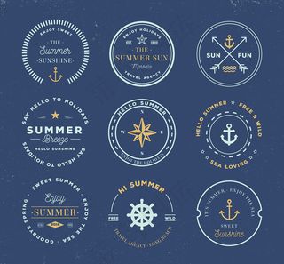 夏季度假标签