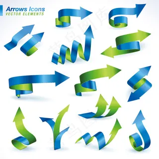 创意科技箭头,背景元素