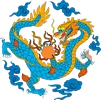 矢量彩色龙纹_7ai矢量模版下载