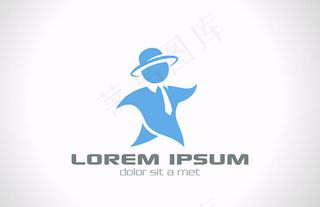 创意商务标志,背景元素