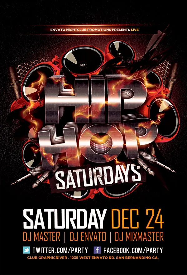 创意酒吧主题海报psd模版下载