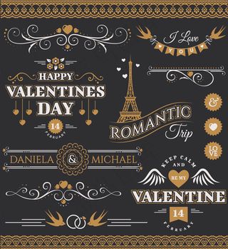 欧式潮流花纹边框