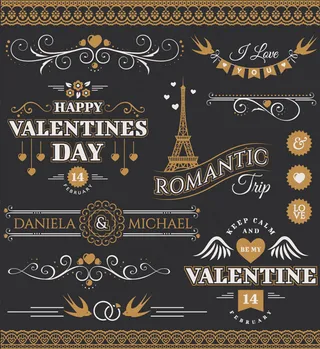 欧式潮流花纹边框