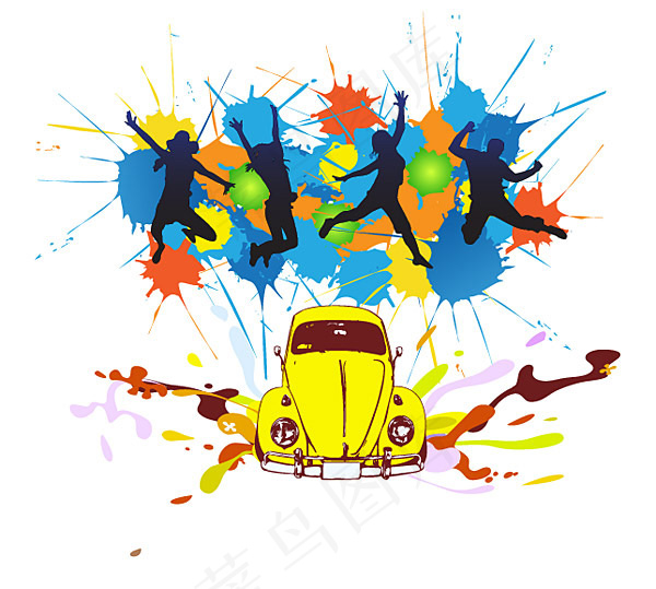 潮流墨迹老爷车