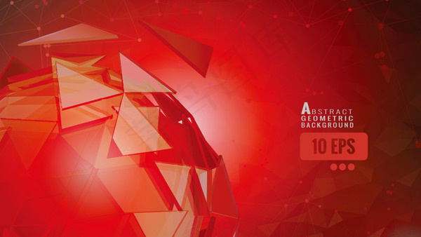 几何破碎抽象背景