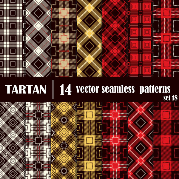 方格菱形无缝背景