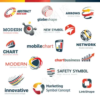 多媒体科技图标,免抠元素,背景元素