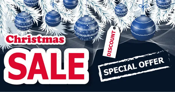 圣诞吊球促销海报eps,ai矢量模版下载