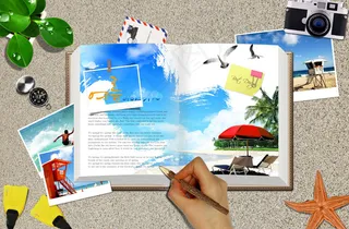 旅游日志夏季海报