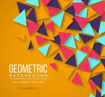 质感三角形背景