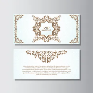 花纹装饰VIP卡