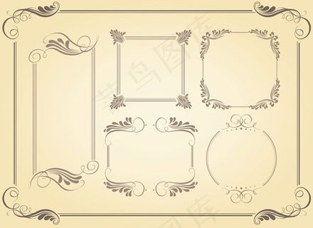 简约边框矢量