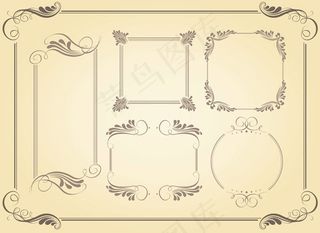 简约边框矢量