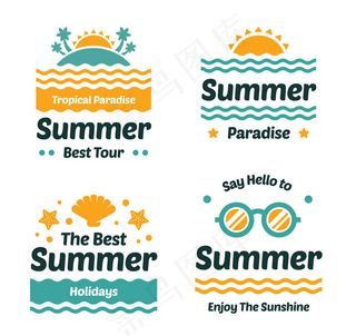 夏季假期标签