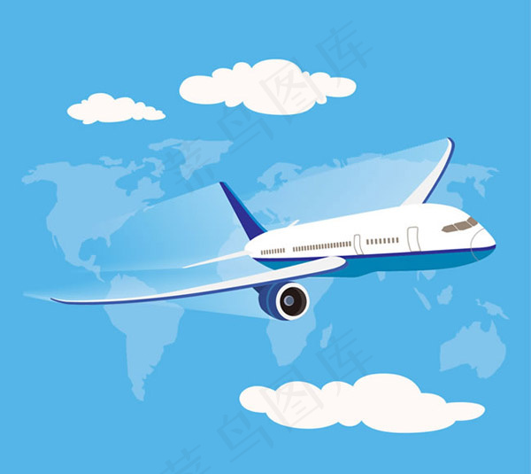 航空飞机矢量ai矢量模版下载