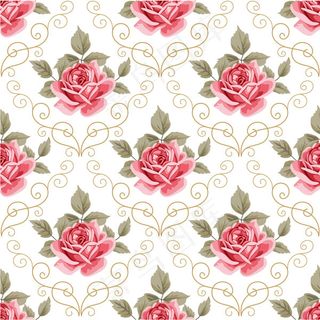 玫瑰花朵无缝背景