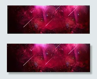 红色宇宙星空背景