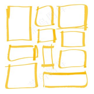 大头笔涂鸦边框